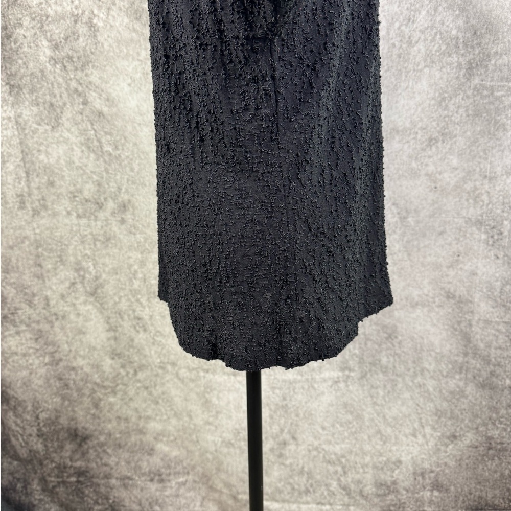 Front Street USA Black Long Sleeve Lagenlook Minimalist Crinkle Top Size XL - Picture 4 of 10